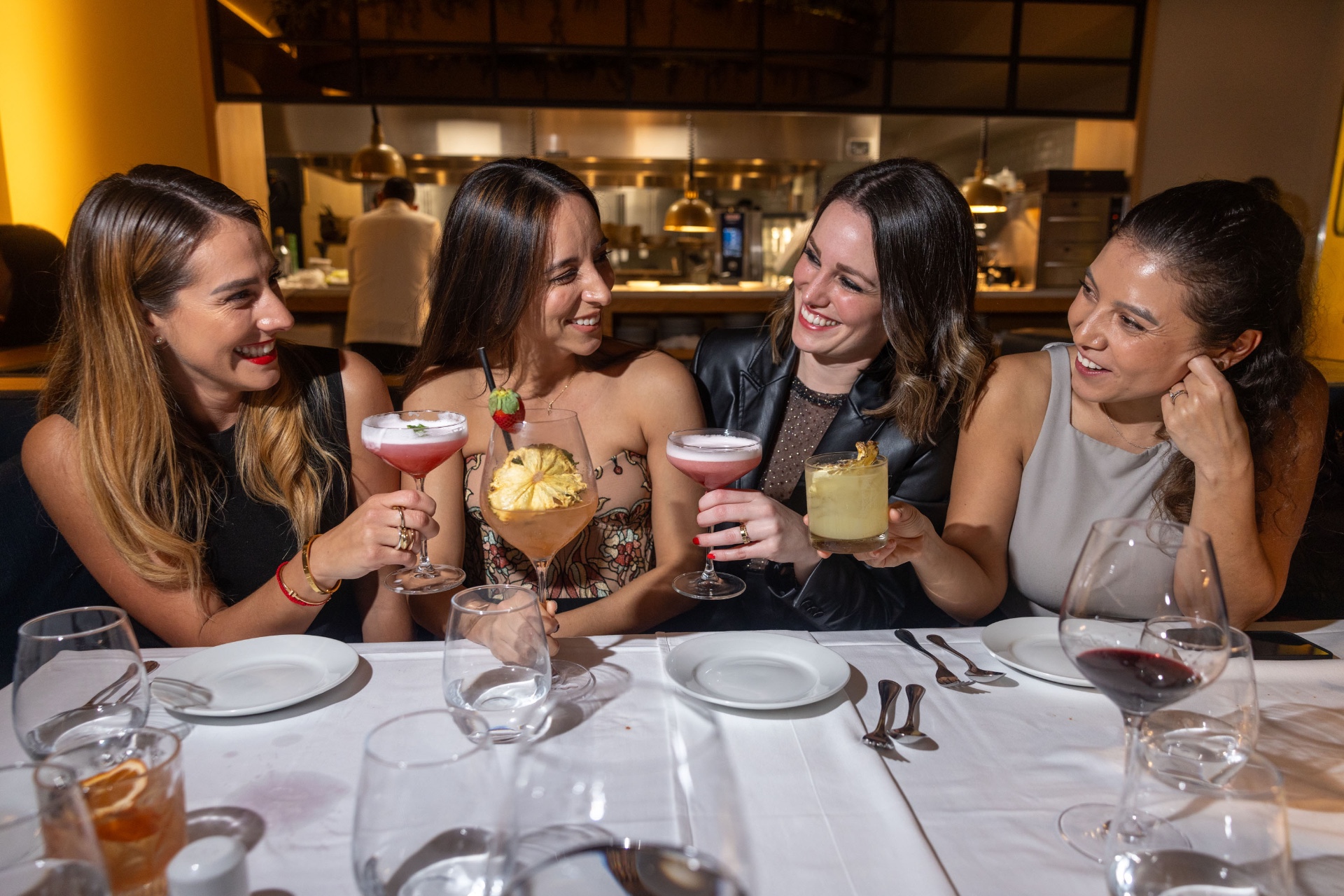 Guests enjoying cocktails at Piegari Ristorante